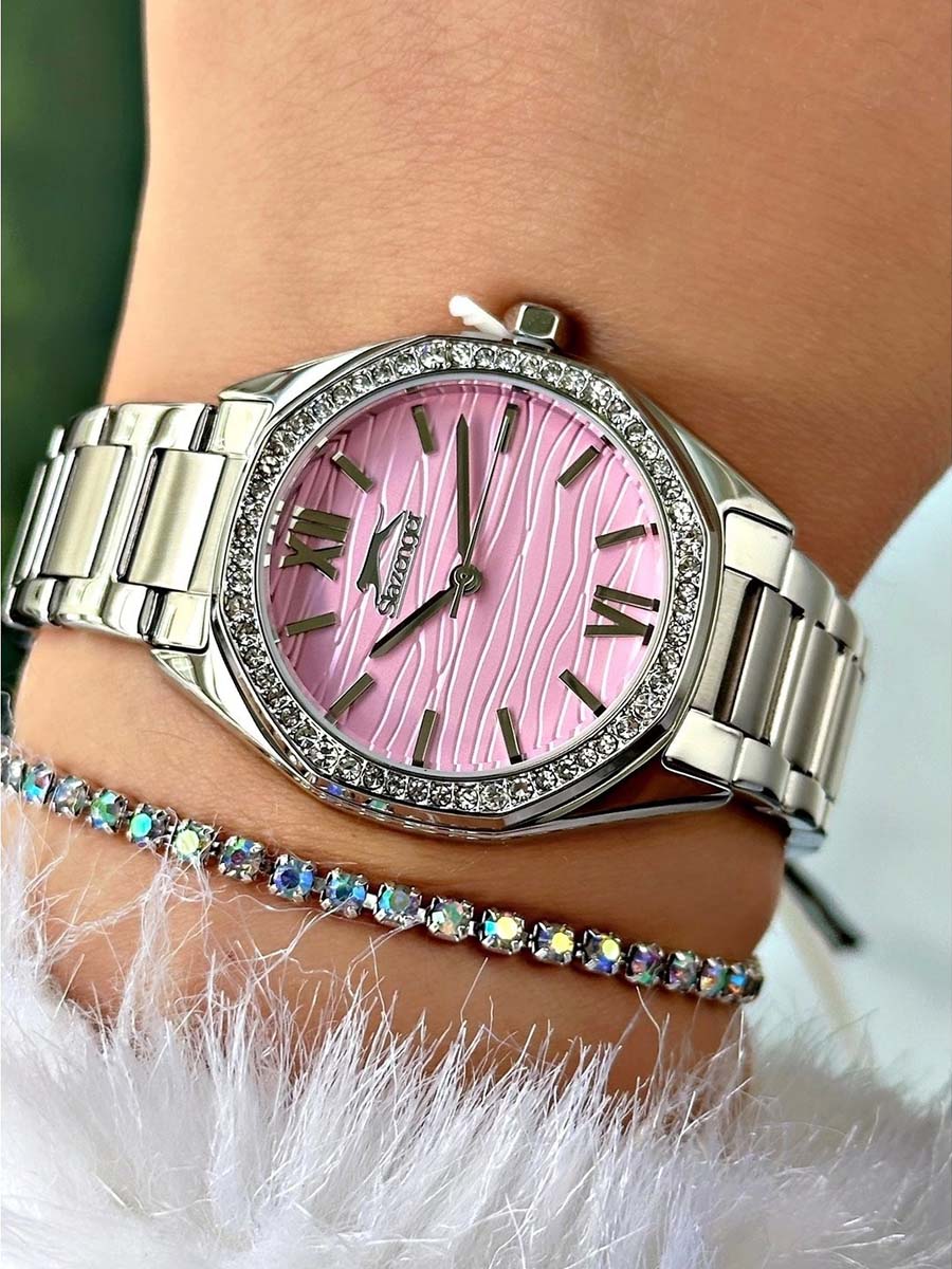 Slazenger Slazenger SL.09.2301.3.09,  англия женские часы на браслете суперметалл боковой вид