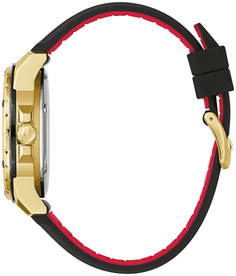 Bulova Bulova Marine Star 98A272,  сша мужские часы на браслете силикон боковой вид