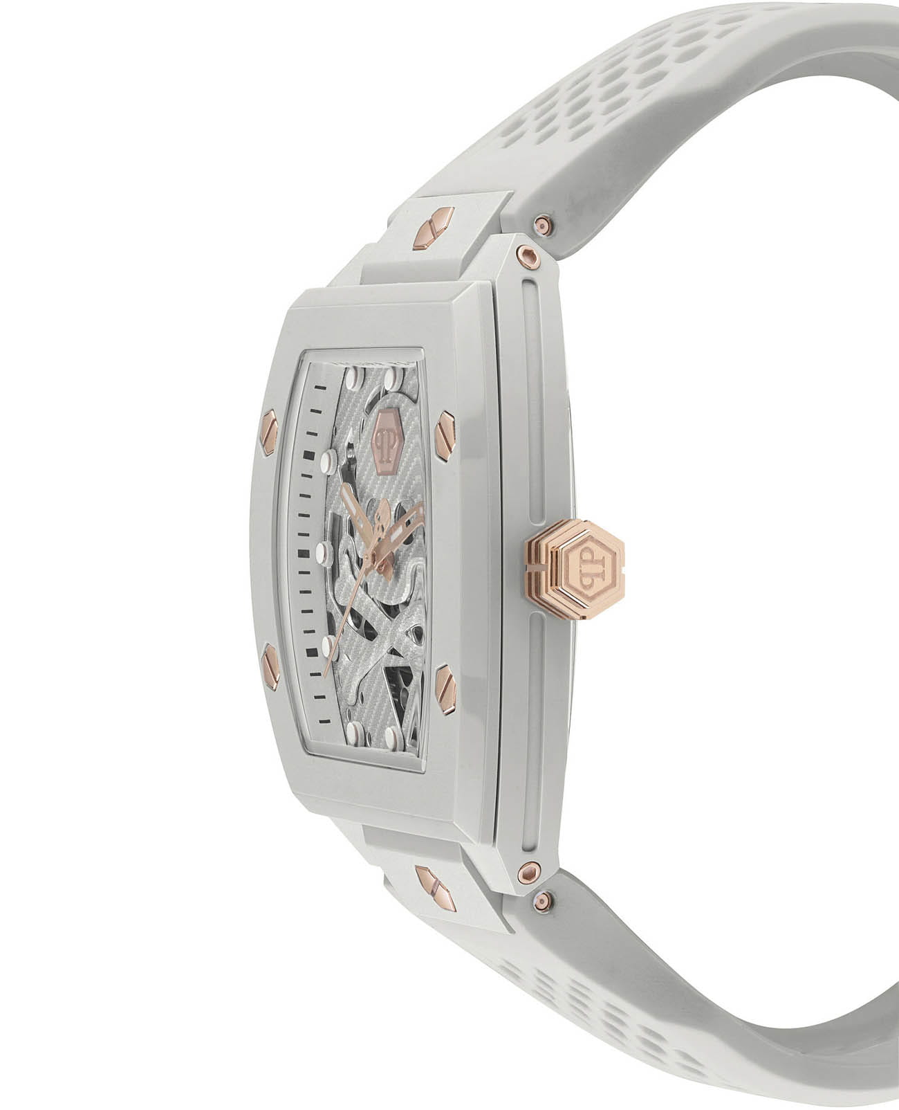 Оригинальные часы Philipp Plein Philipp Plein The Skeleton Ecoceramic PWVBA0123 механические калибр механизма  общий вид