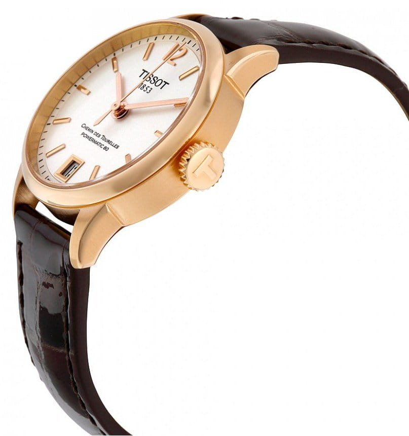 Tissot Tissot Chemin des Tourelles Powermatic 80 Lady T099.207.36.037.00 Chemin des Tourelles, наручные женские часы фото под углом