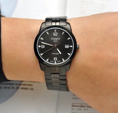 Tissot Tissot PR 100 T049.410.33.057.00 мужские часы черный циферблат на запястье