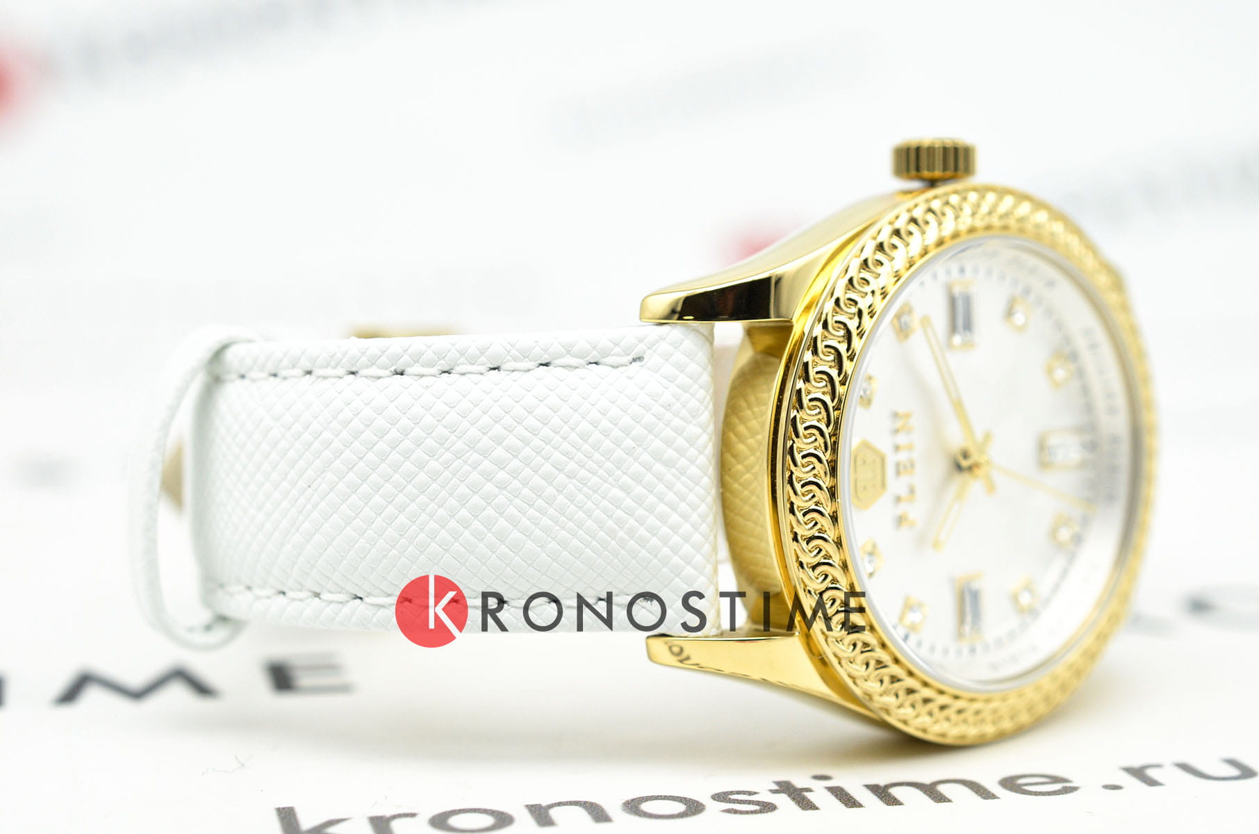 Philipp Plein Philipp Plein Queen PWCDA0324,  германия женские часы на браслете кожаный боковой вид