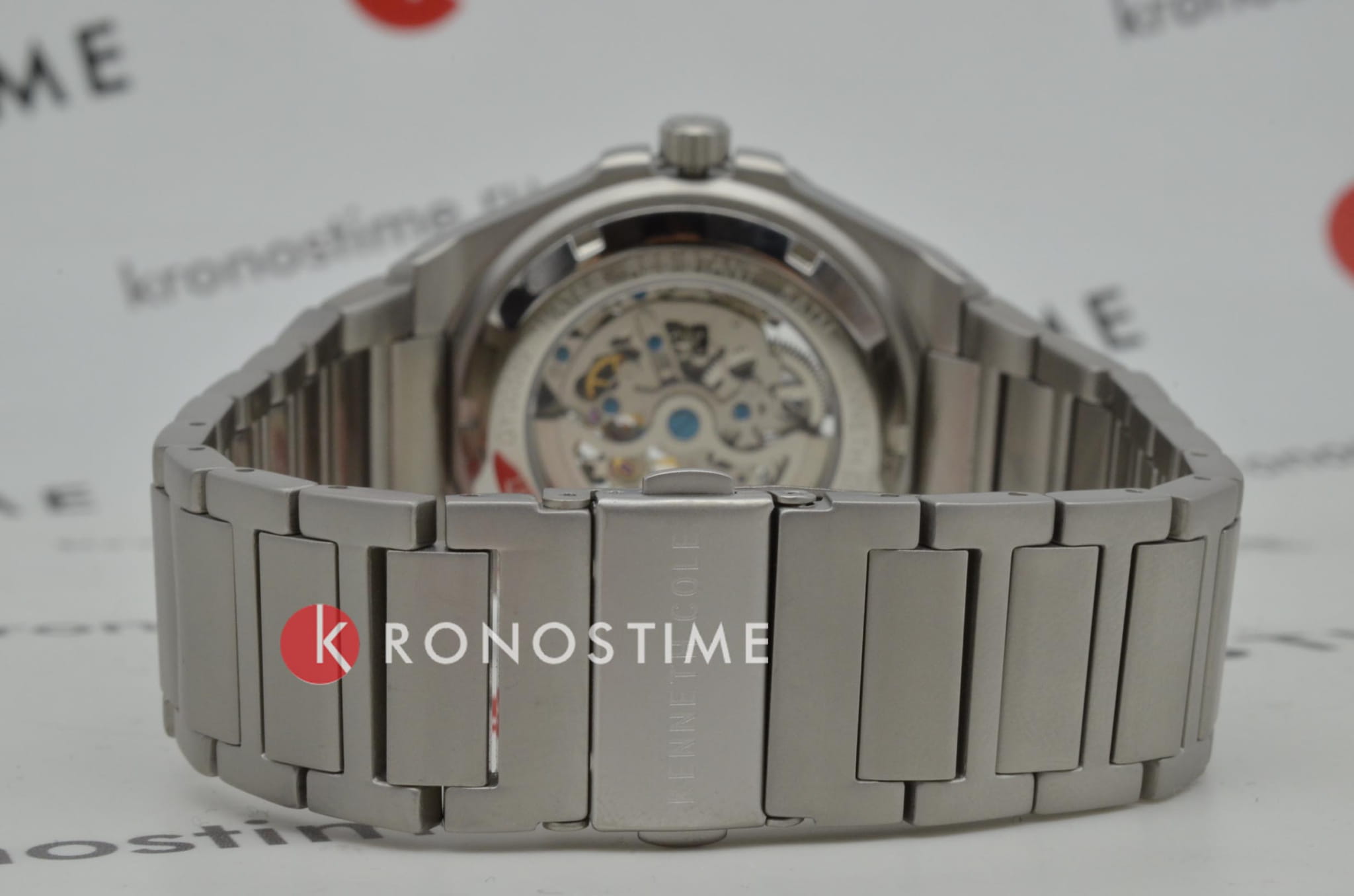 Kenneth Cole Kenneth Cole Automatic KCWGY0058903 механические мужские часы часы крупный план серый циферблата