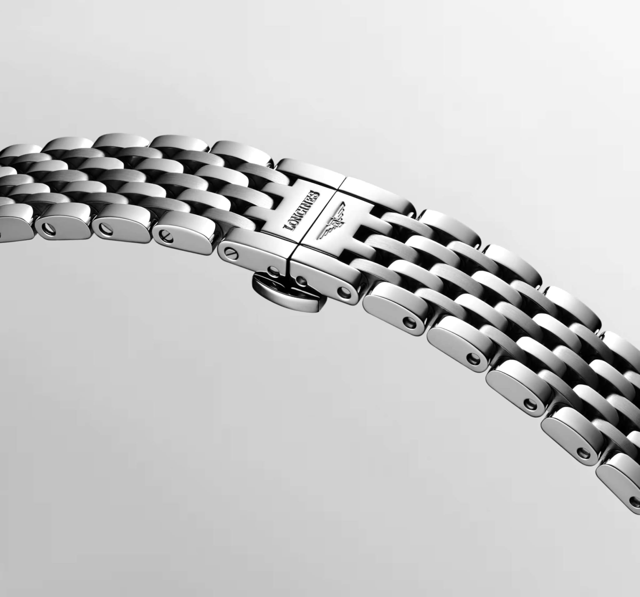 Longines Longines Elegance Elegant Collection 29 мм L4.310.4.80.6 механические женские часы часы крупный план перламутровый циферблата