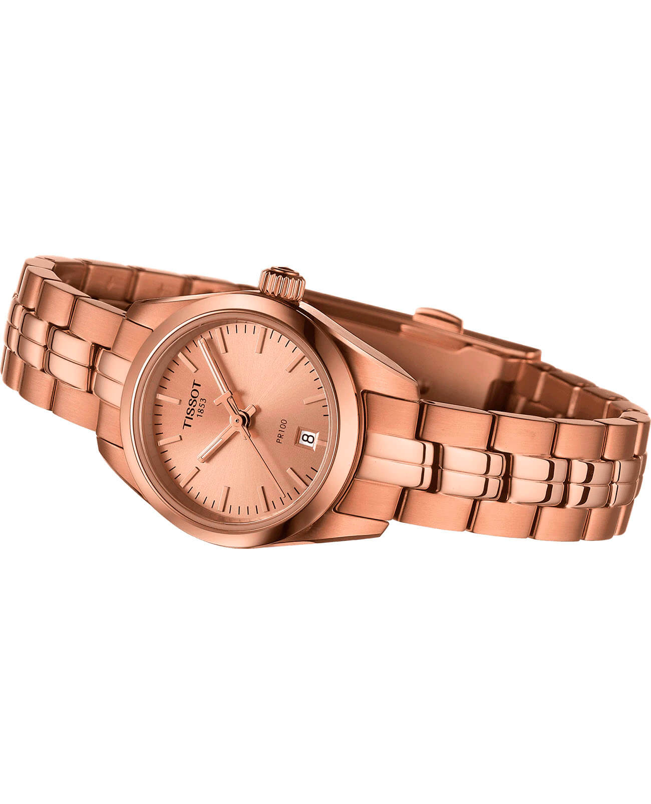 Оригинальные часы Tissot Tissot PR 100 Lady Small T101.010.33.451.00 кварцевые калибр механизма eta f03.111 общий вид