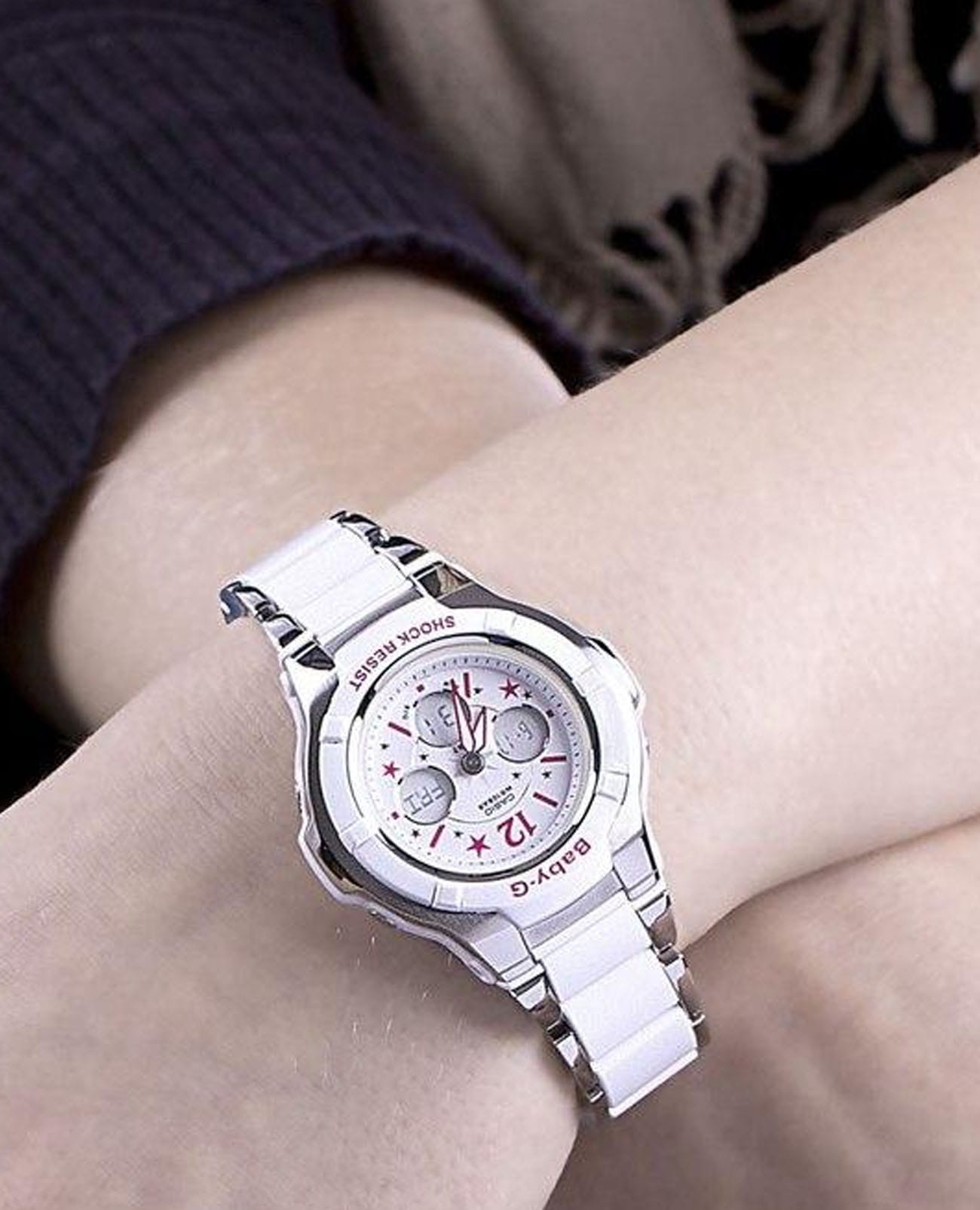 Casio Casio Baby-G BGA-120C-7B2, baby-g япония женские часы на браслете пластик боковой вид