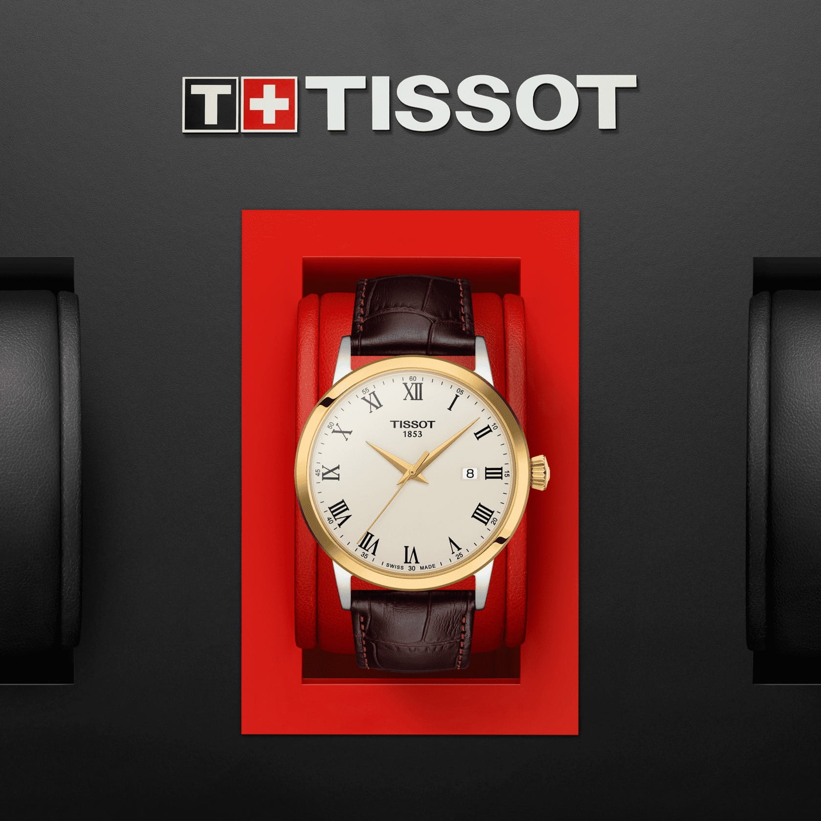 Tissot Tissot Classic Dream T129.410.26.263.00 кварцевые мужские часы часы крупный план бежевый циферблата