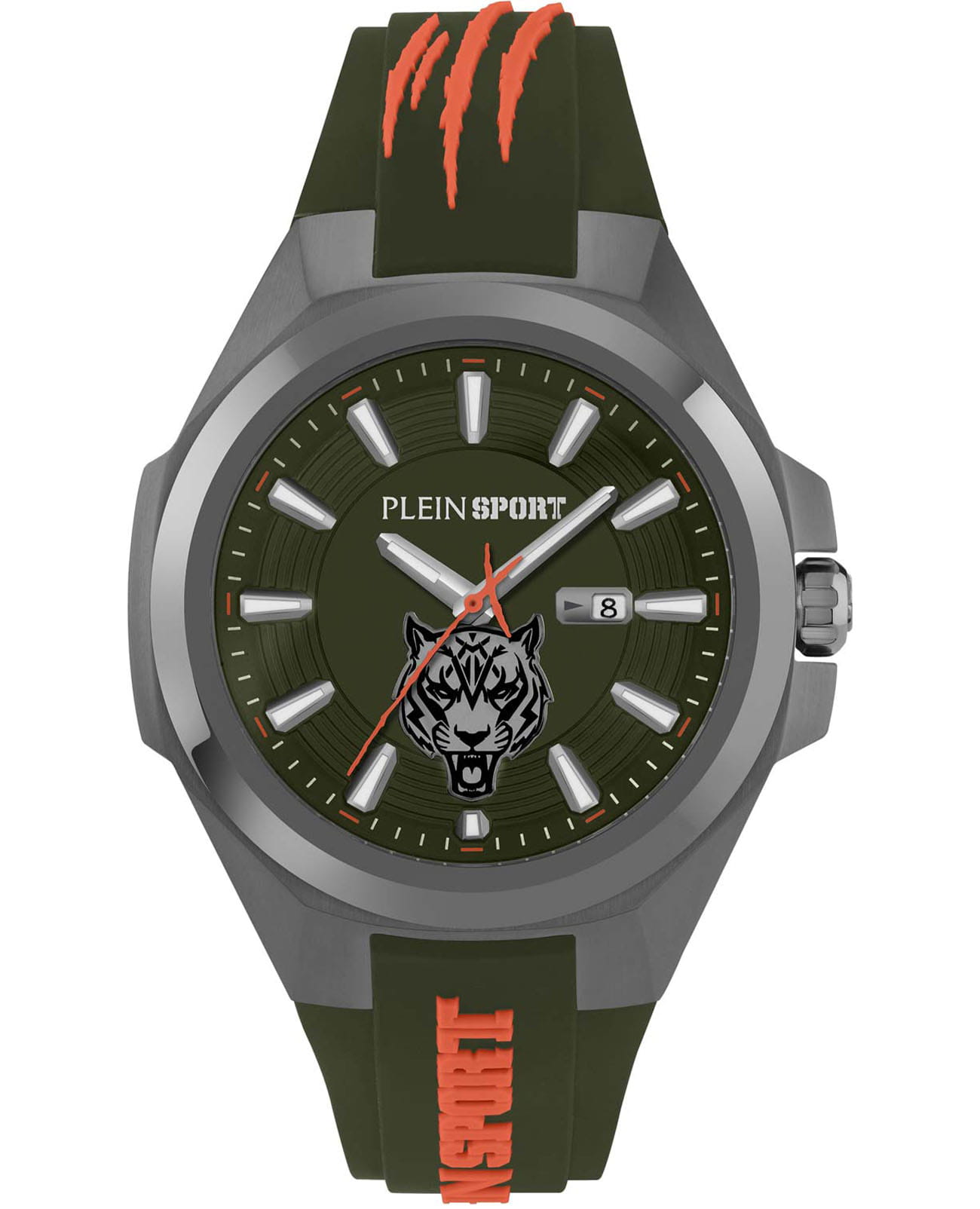 Plein Sport Plein Sport PS7BA0624  PS7BA0624 кварцевые мужские часы черный циферблат, браслет силикон — вид спереди