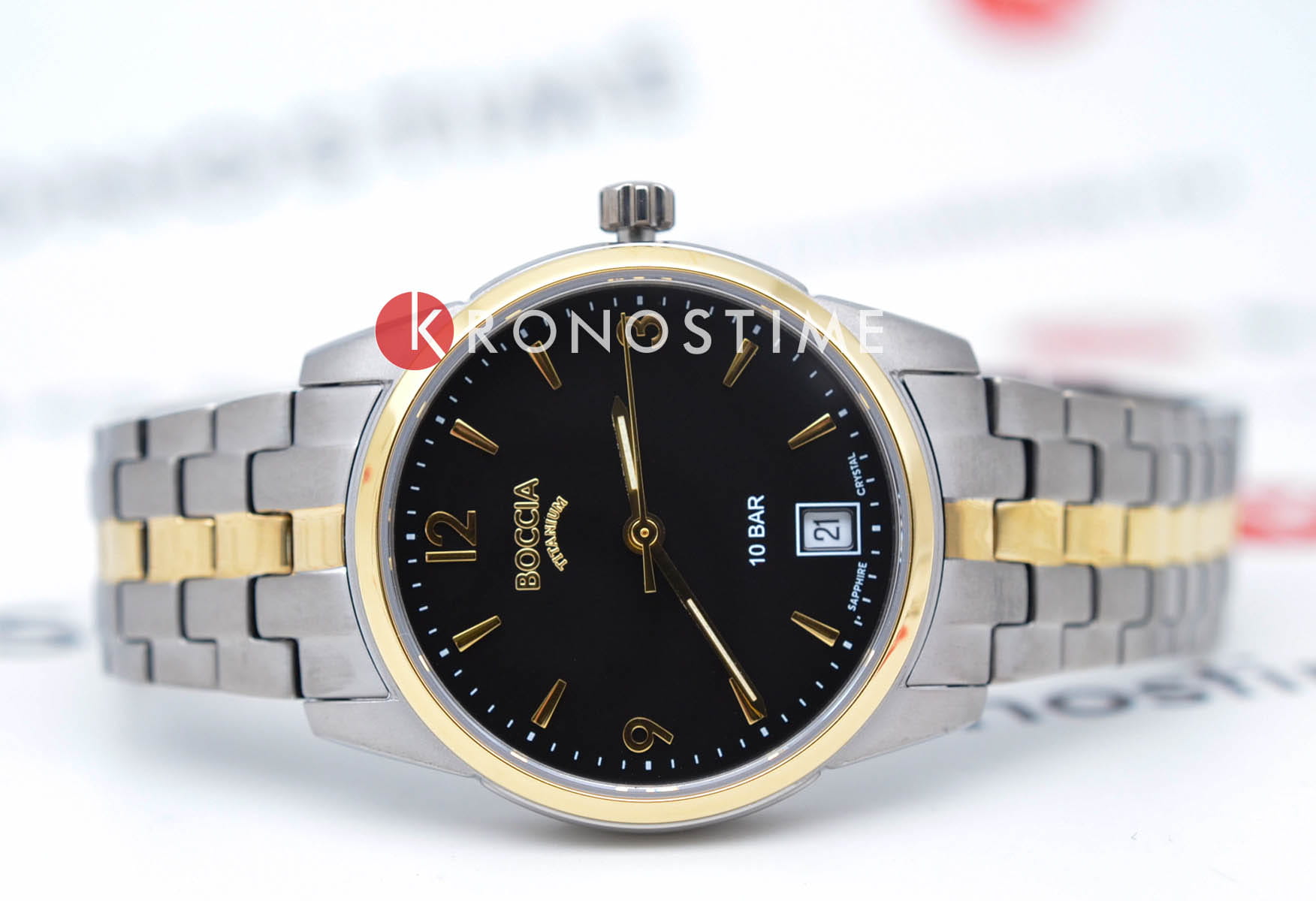 Boccia Titanium Boccia Titanium 3272-05 , наручные мужские часы фото под углом