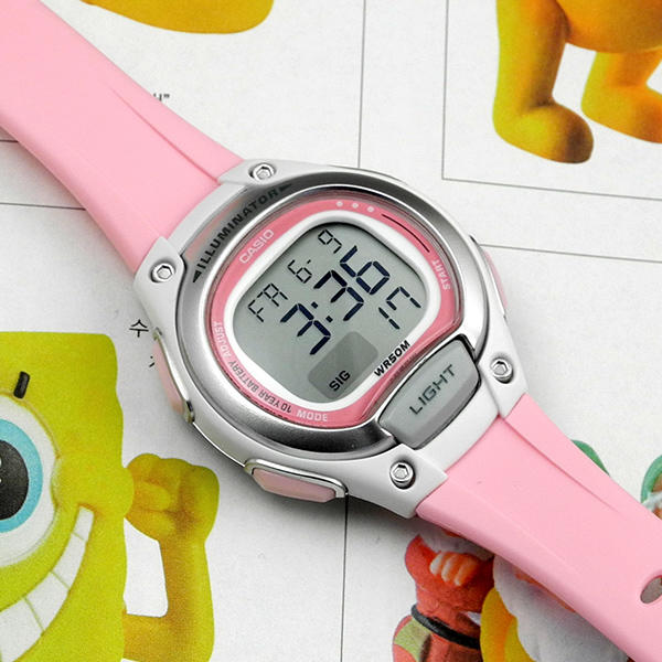 Casio Casio Collection LW-203-4AVDF (LW-203-4A) кварцевые женские часы часы крупный план серый циферблата