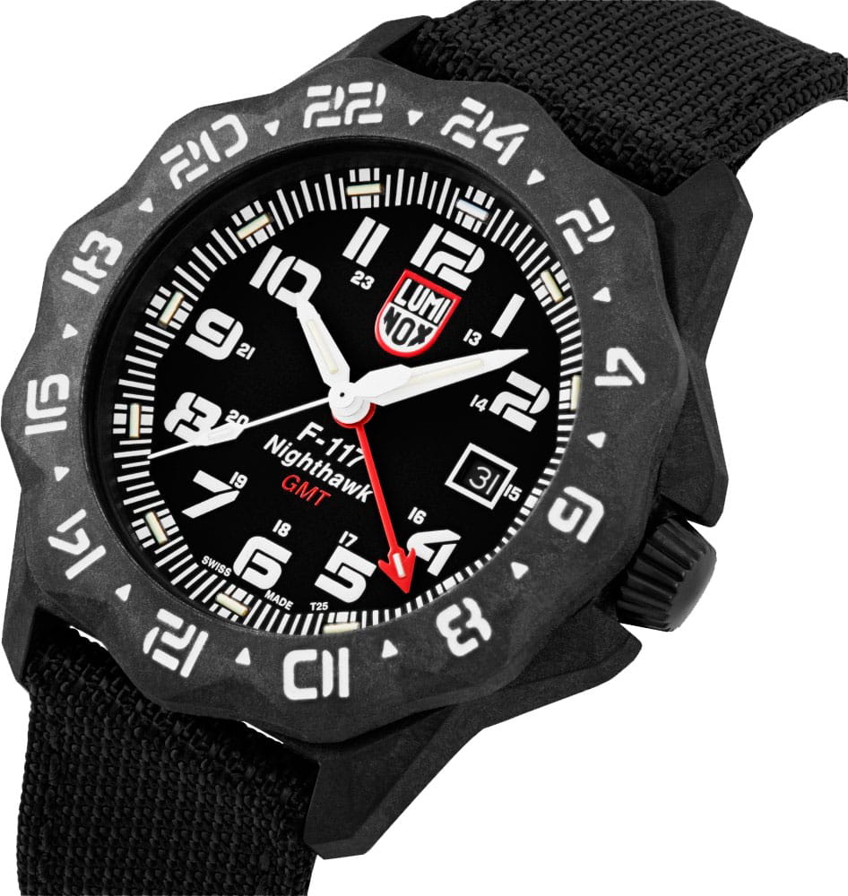 Luminox Luminox XA.6441 F-117 NIGHTHAWK™ 6440 SERIES,  швейцария мужские часы на браслете тканевый боковой вид