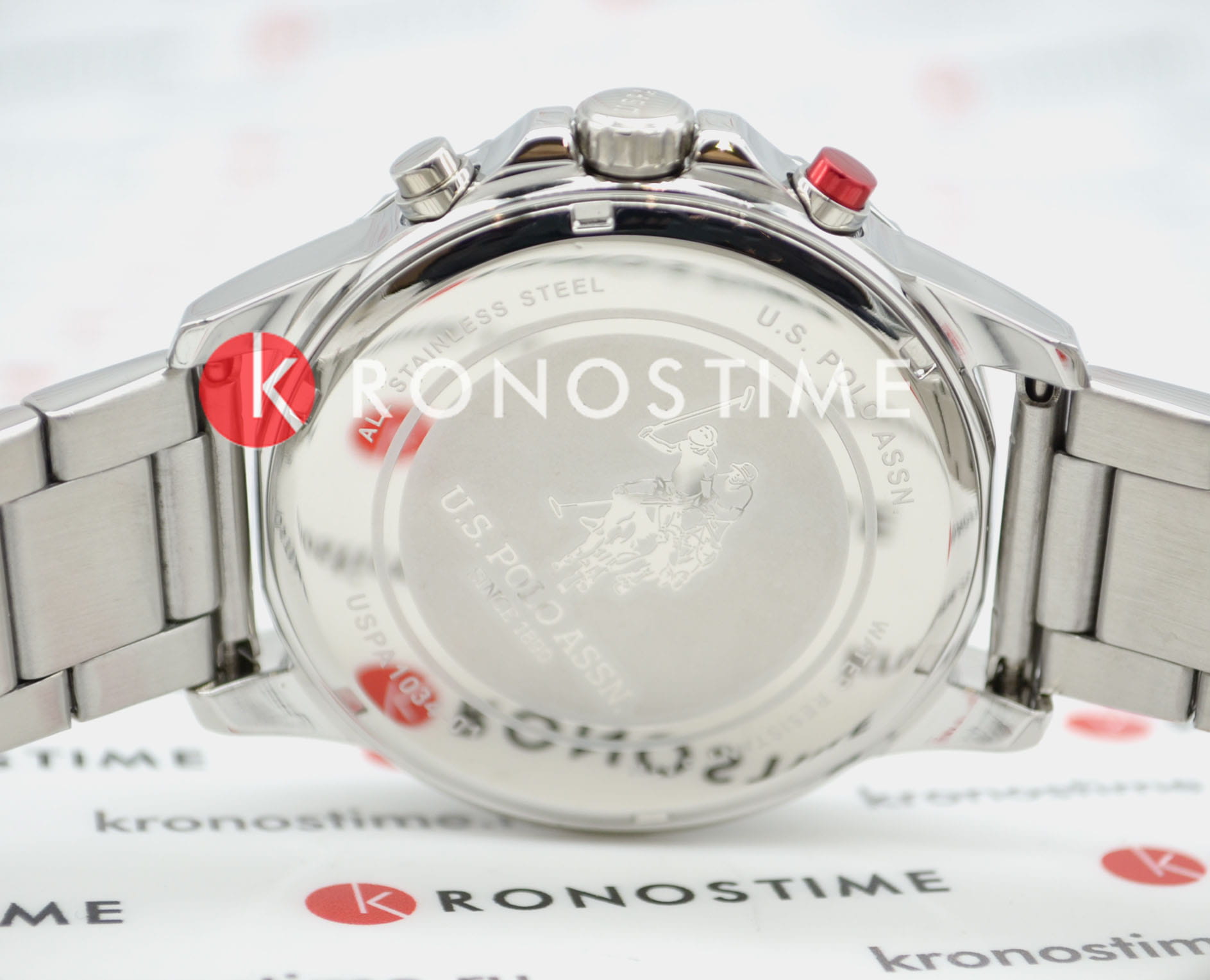 U.S. Polo Assn. USPA1034-01 мужские часы застежка крупным планом