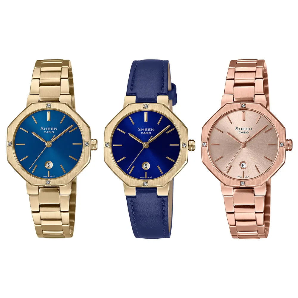 Casio Casio Sheen SHE-4543PG-4A , наручные женские часы фото под углом