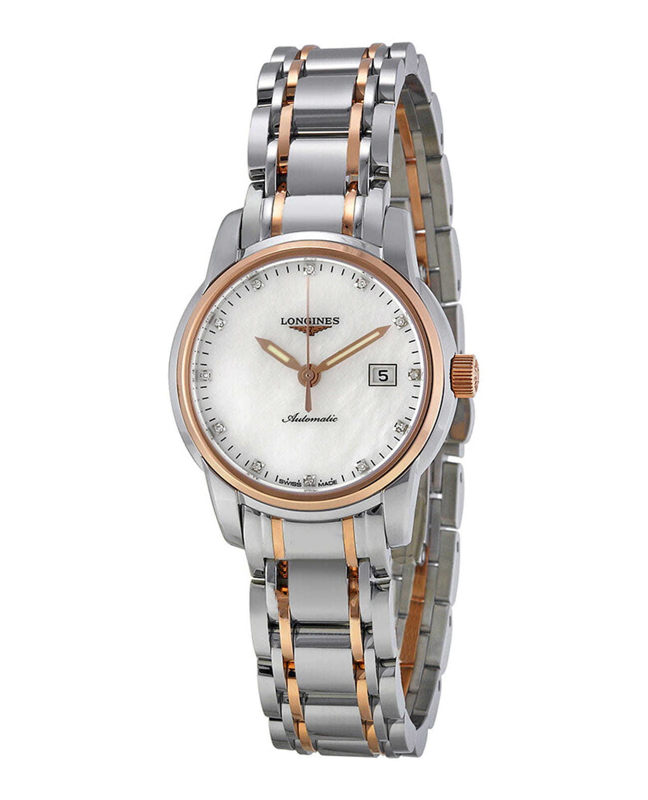 Оригинальные часы Longines Longines Saint-Imier L2.563.5.88.7 механические калибр механизма l595 общий вид