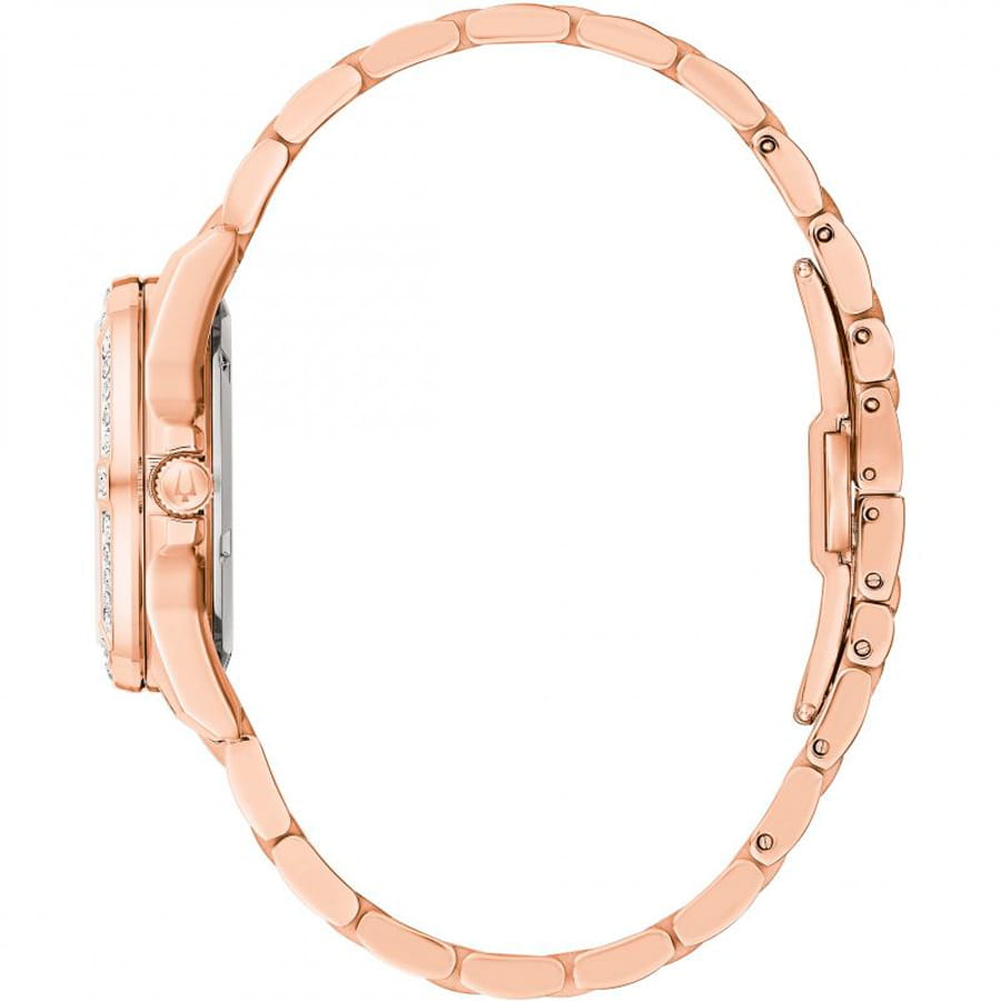 Bulova Bulova Marine Star 98R295,  сша женские часы на браслете нержавеющая сталь с ip-покрытием боковой вид