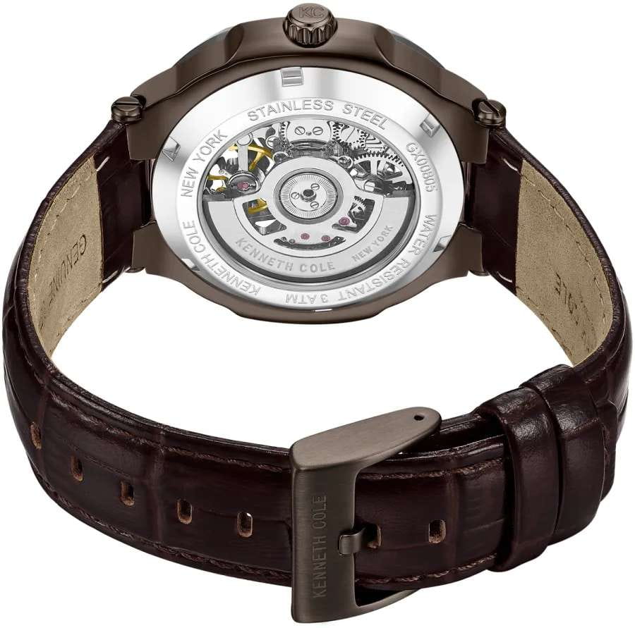 Kenneth Cole Kenneth Cole Automatic KCWGX0080503,  сша мужские часы на браслете кожаный боковой вид