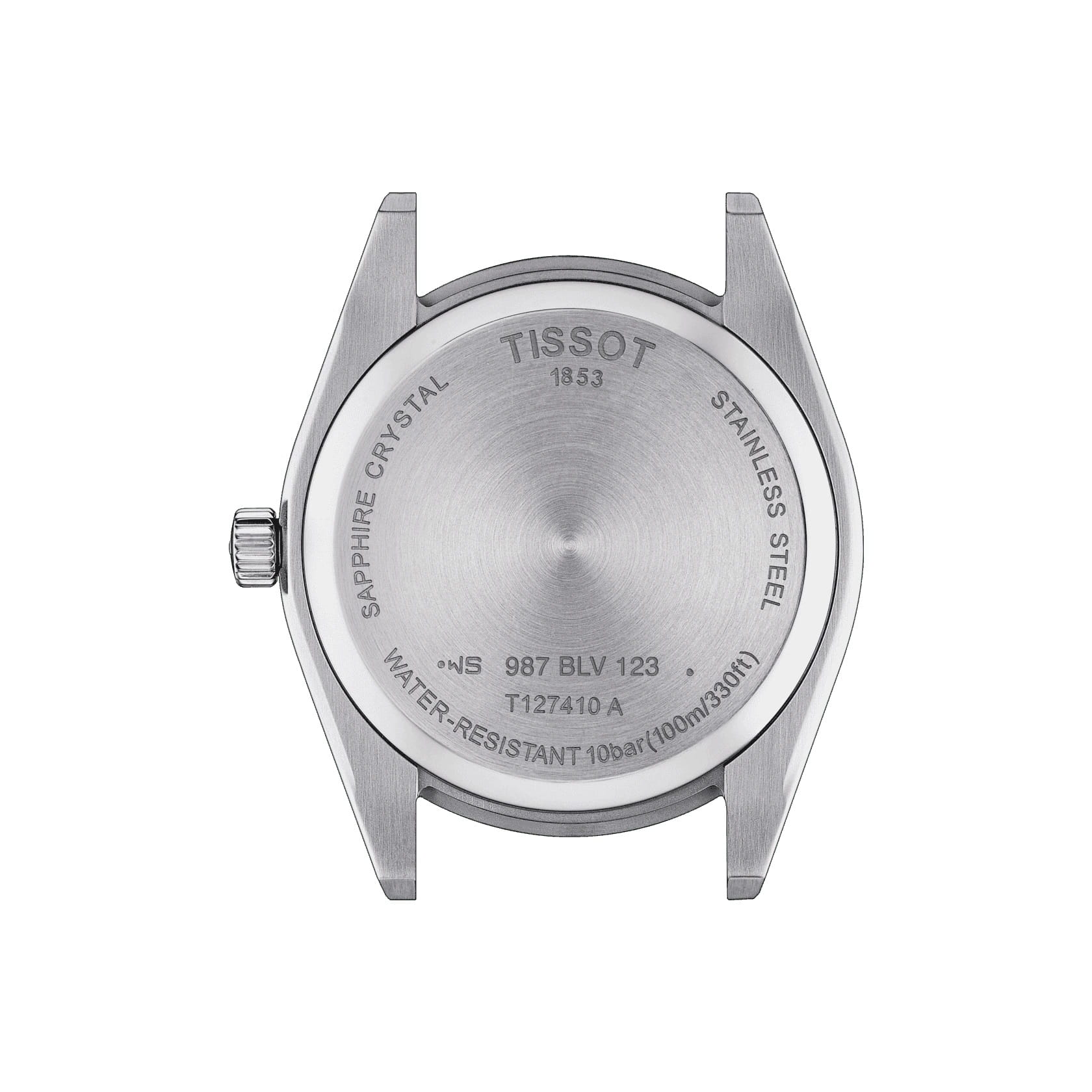 Tissot Tissot Gentleman T127.410.16.051.00, t-classic швейцария мужские часы на браслете кожаный боковой вид