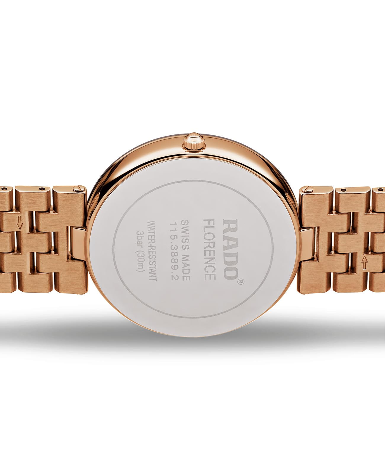 Rado Rado Florence R48889743, florence швейцария женские часы на браслете нержавеющая сталь с pvd-покрытием боковой вид