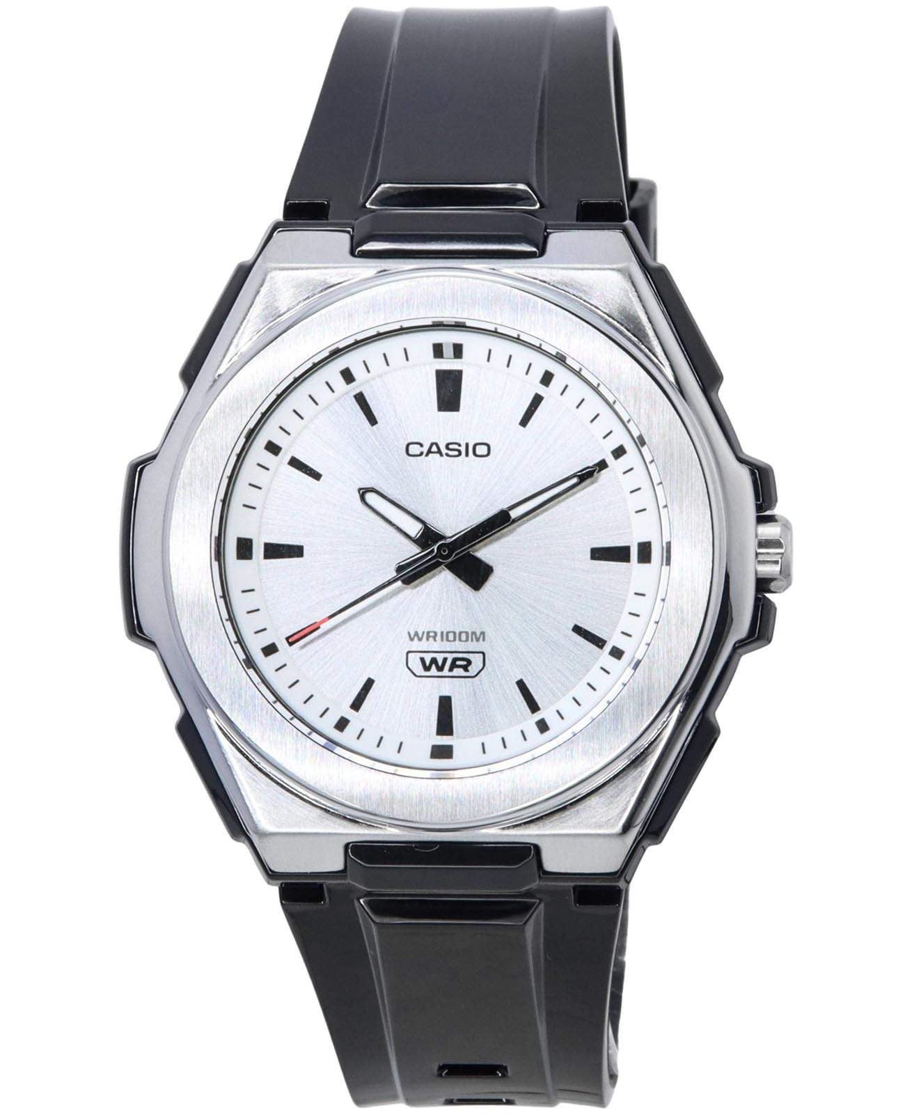 Casio Casio Collection LWA-300H-7E2  LWA-300H-7E2 кварцевые женские часы серебристый циферблат, браслет полимер — вид спереди