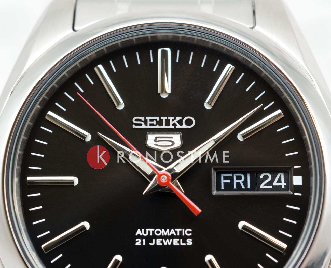 Seiko Seiko 5 Regular SNKL45J1, 5 regular япония мужские часы на браслете нержавеющая сталь боковой вид