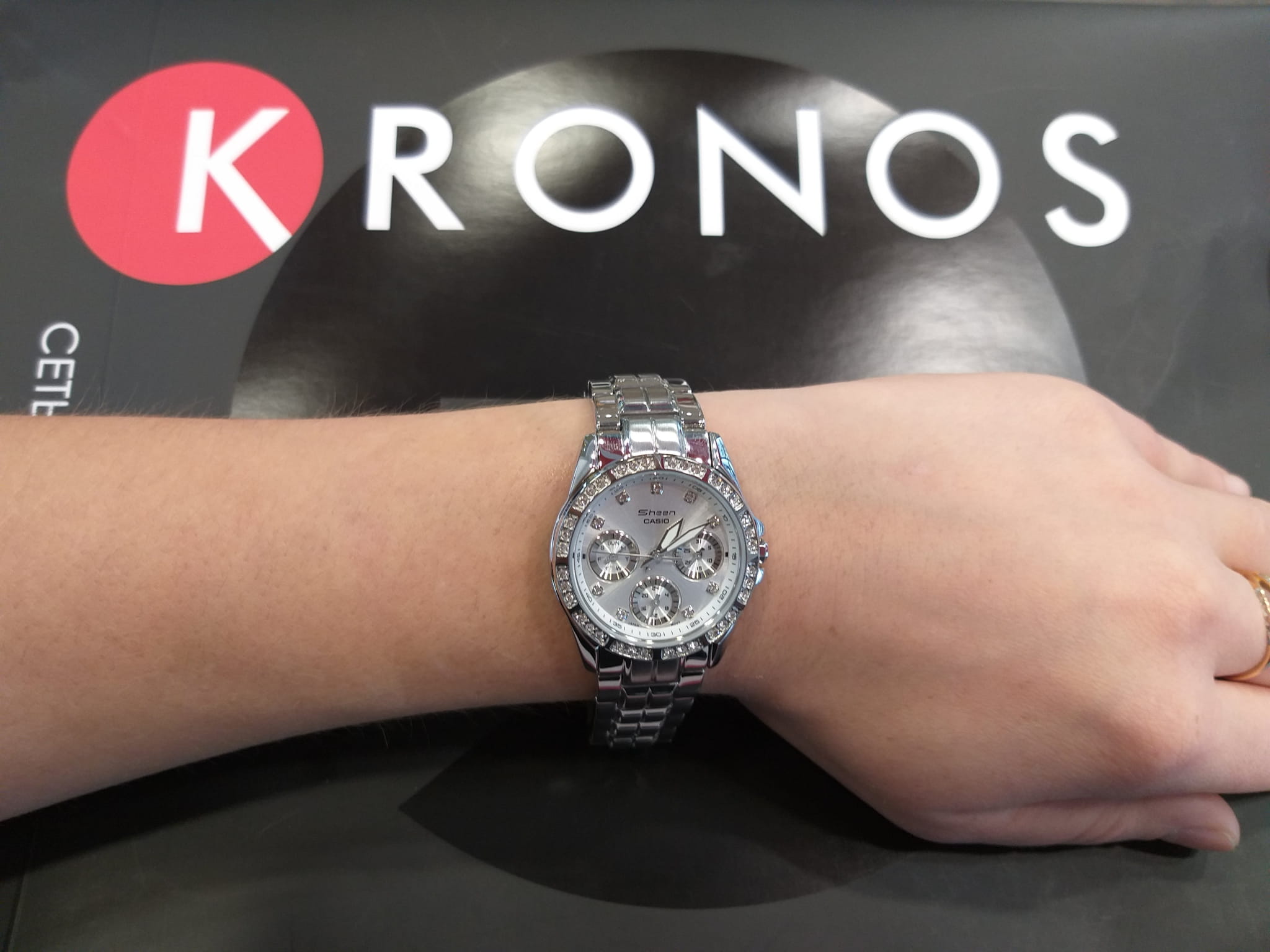 Casio Casio Sheen SHN-3013D-7A  - задняя крышка металл корпуса, япония часы