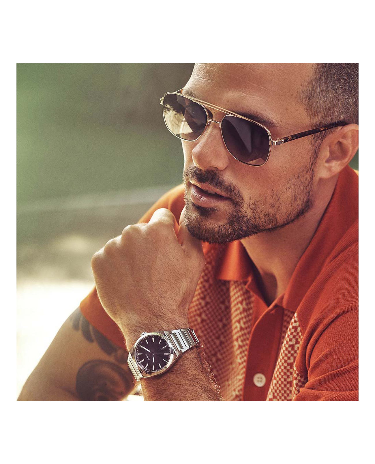 Fossil Fossil FB-02  FS5821 , наручные мужские часы фото под углом