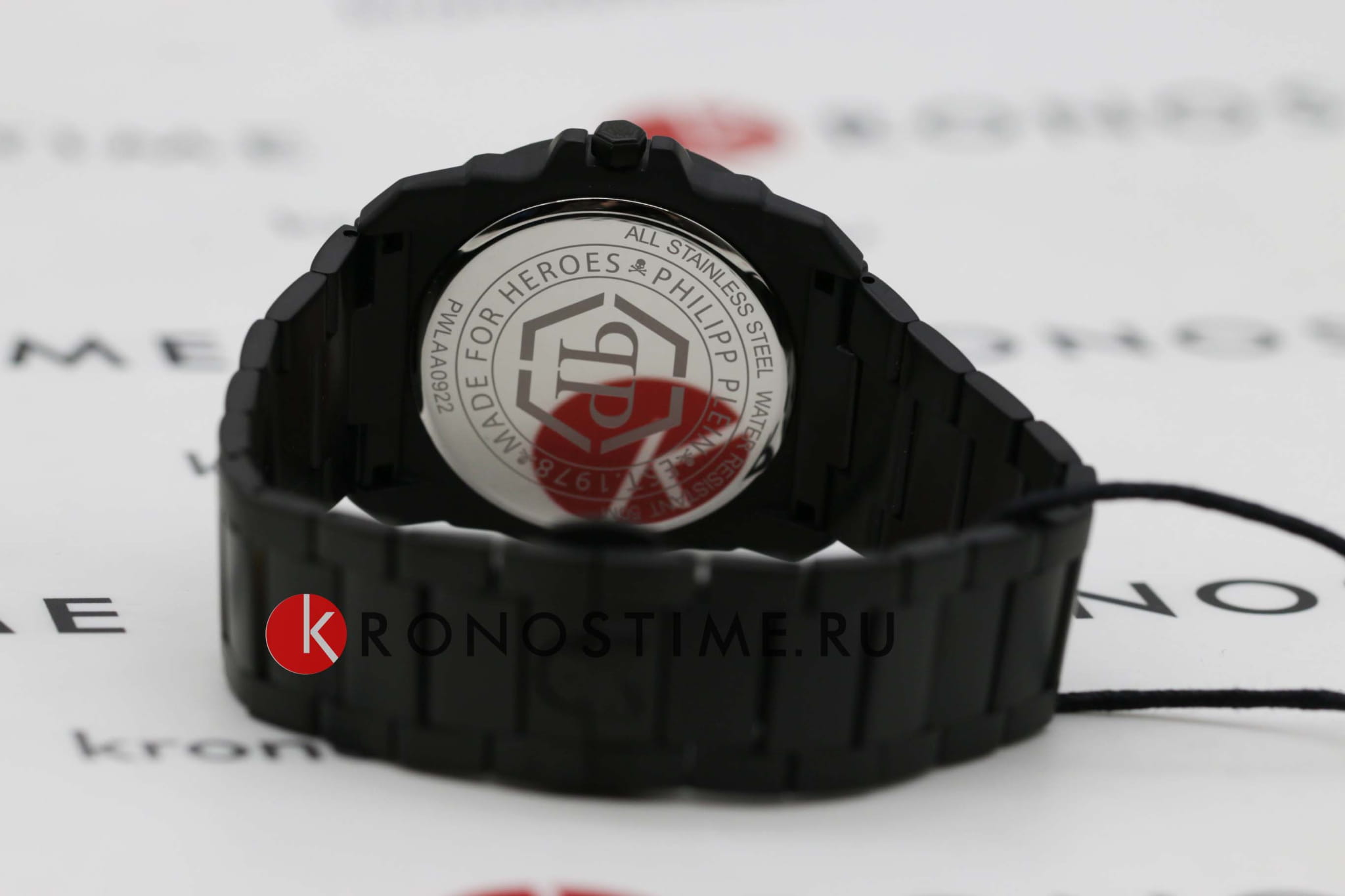 Philipp Plein Philipp Plein The Skull King PWLAA0922  — детали корпуса и нержавеющая сталь с ip-покрытием