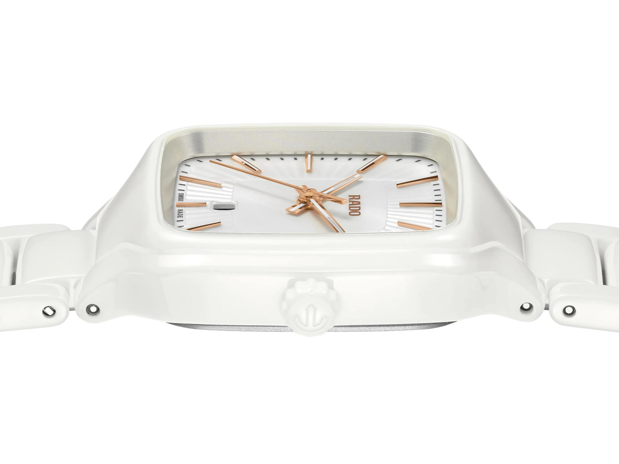 Rado Rado True Square R27072012 кварцевые женские часы часы крупный план белый циферблата