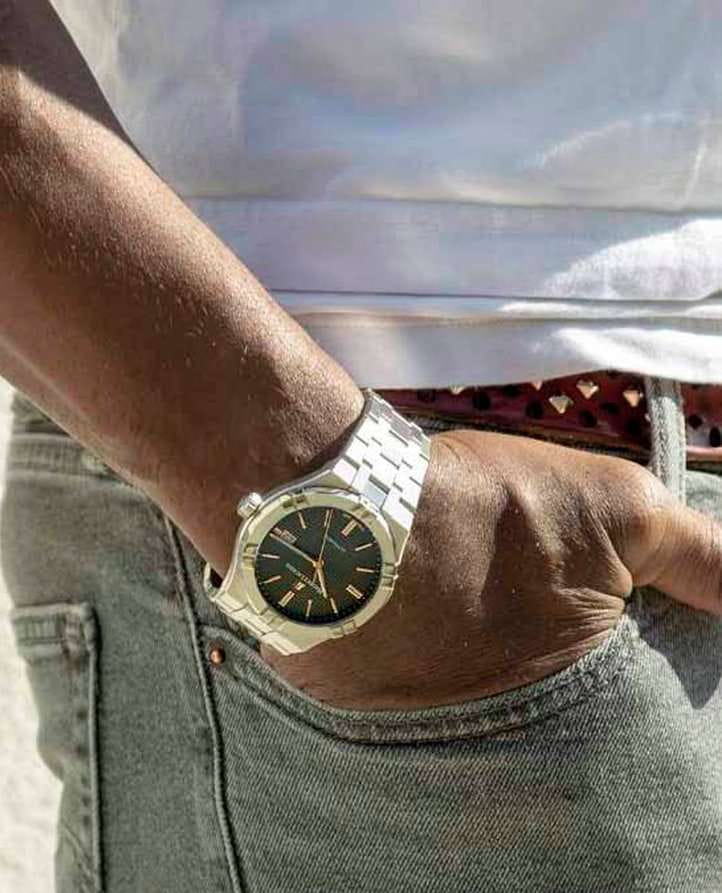 Maurice Lacroix Maurice Lacroix Aikon Automatic AI6008-SS002-331-2 швейцария наручные мужские часы заводная головка с логотипом Maurice Lacroix