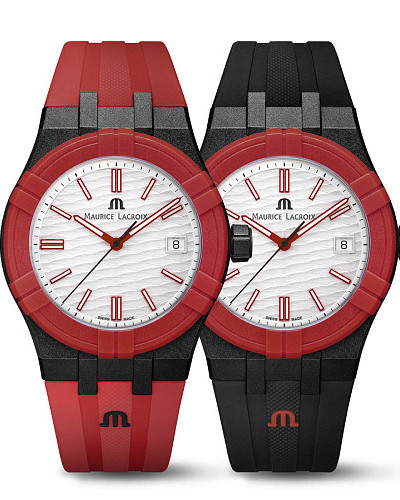 Maurice Lacroix Aikon #Tide Black, Red and White AI2008-04010-400-J