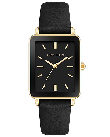 Anne Klein Rectangular Leather 3702BKBK